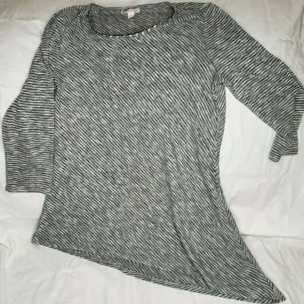 DB Established 1962 Long Sleeve Asymmetrical Top L